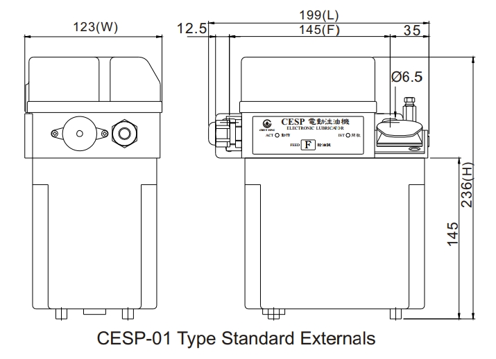 Thông số lắp đặt thiết bị bổi trơn CESP